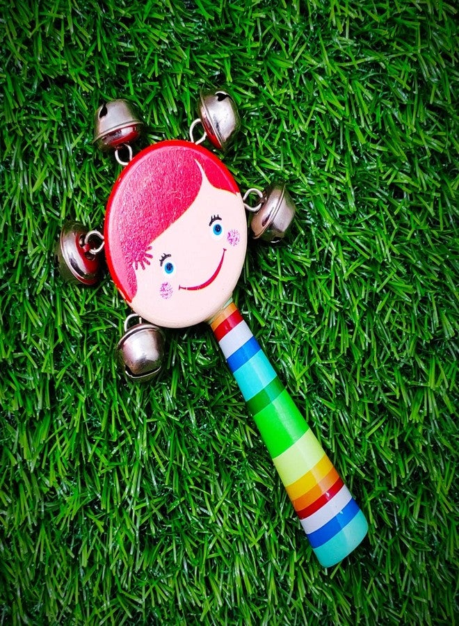 Vemlons Rattle Toy Jhunjhuna Wooden Toy jhunjhuna Wooden Colourful Toys for New Born Baby, Musical Infant Toy, / Dugi Dugi Rattle Sweet Cuddle Infant of JhunJhunas - Image 2